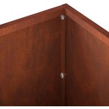  Vrtna saksija Rđa 100 x 20 x 20 cm Otporni čelik | shoptok.hr