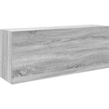 Maison Chic Kopalniška stenska omarica - Kopalniške omarica siva sonoma 100x25x40 cm inž. les iu1337, (22063969) Cene