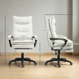  Ergonomska uredska masažna stolica krem bijela | shoptok.hr