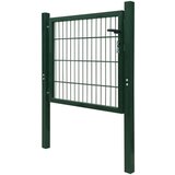 vidaXL 2D vrata za ogradu (jednostruka) zelena 106 x 130 cm | shoptok.hr