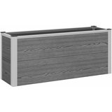 vidaXL Povišena gredica - Vrtna gredica Siva 100 x 30 x 42 cm WPC i aluminij - 100 x 30 x 42 cm Cijene