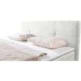 MID.YOU POSTELJA Z VZMETNICO 180 cm x 200 cm , les, tekstil krem barve | Shoptok.si