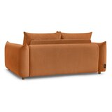 Bobochic Paris Narančasta sklopiva sofa 214 cm Ernest – | shoptok.hr