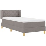  s opruga kutije Sivo-smeđa 90 x 190 cm tkanina | shoptok.hr