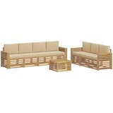  Setovi sofa 8 kom. Bijela i bež Poliester | shoptok.hr