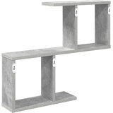  Polica na zidu Betonska siva 60 x 12 x 50,5 cm | shoptok.hr