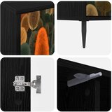  ormar ZAANDAM 102 x 33 x 51 cm Crni hrast Konstruirano drvo | shoptok.hr