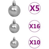 In umjetna božićna kavkaska jela led s kuglicama zelena 240 cm | shoptok.hr