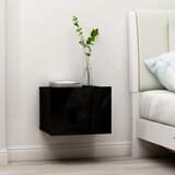 vidaXL Nočna omarica črna 40x30x30 cm iverna plošča Cene