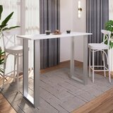 XXXL Barska Miza Xona B, Bela, Srebrna, 140x50 | Shoptok.si