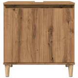 vidaXL Omarica za umivalnik artisan hrast 58x33x60 cm inženirski les | Shoptok.si