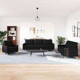 vidaXL 3-dijelni set sofa crni od tkanine | shoptok.hr