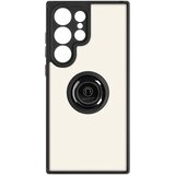 AVIZAR Ovitek proti prstnim odtisom za Samsung Galaxy S23 Ultra, kovinski podporni obroc - crn, (20670012) | Shoptok.si