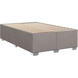 vidaXL Krevet s oprugama i madracem smeđesivi 120 x 190 cm od tkanine | shoptok.hr