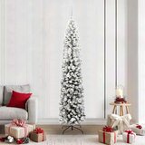 vidaXL Umestno božično drevo Zelena 210 cm PVC in Jeklo in Plastika | Shoptok.si