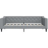  Dnevni krevet na razvlačenje svjetlosivi 90 x 190 cm od tkanine | shoptok.hr