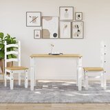  Blagovaonski stol Corona bijeli 112x60x75cm od masivne borovine | Eponuda.ba