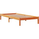  Okvir kreveta s uzglavljem voštano smeđi 100x200 cm od borovine | shoptok.hr