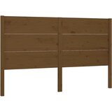  Uzglavlje smeđa boja meda 126 x 4 x 100 cm od masivne borovine | shoptok.hr