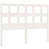 Maison Chic posteljno vzglavje - vzglavna omarica - nočna omarica belo 205,5x4x100 cm trdna borovina, (21706165) Cene
