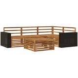  Set vanjskih sofa 5 pcs Prirodna 79 x 79 x 37 cm | Eponuda.ba