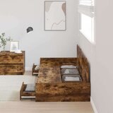  S uzglavljem s ladicama Staro drvo 80 x 200 cm Konstruirano drvo | shoptok.hr