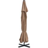 Vrtni suncobran s aluminijskom šipkom 500 cm bež | shoptok.hr