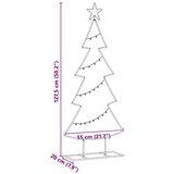 Metalna božićna jelka s stalakom Crna 125 cm Čelik | shoptok.hr