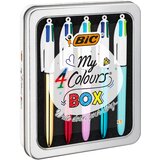 Bic izvlečni kemični svinčnik 4 Colors Collection, kovinska škatla 5, (21656370) Cene