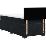 vidaXL Box spring postelja z vzmetnico črn 90x190 cm žamet | Shoptok.si