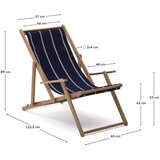 Kave Home Moder vrtni ležalnik iz masivnega lesa Vilara – | Shoptok.si