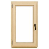  Leseno okno brez kljuke (80 x 120 cm, Smer odpiranja: Levo, Natur) | Shoptok.si