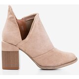 Resti Beige women's boots on a post with cutouts Cintura - Footwear | Eponuda.ba