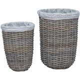  Kanta za rublje s poklopcem 2 pcs Kubu siva Kubu Ratan | Eponuda.ba