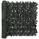 vidaXL Balkonsko platno s temno zelenim listjem 400x75 cm Cene