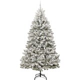 vidaXL Umestno božično drevo Zelena in Bela 270 cm PVC in kovina | Shoptok.si