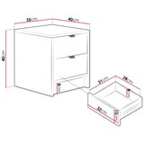  Noćni stočić TIRENO 40x35 cm bež | Eponuda.com