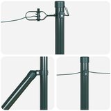  Stebri za ograjo s konico 52 kos Ø32 mm 80 cm Galvanizirano jeklo | Shoptok.si