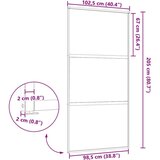 vidaXL Drsna vrata Črna 102.5 x 205 cm Kaljeno steklo in aluminij | Shoptok.si