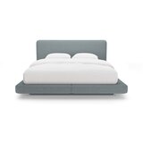 Micadoni Svijetlo plavi tapecirani bračni krevet 200x200 cm Linea – | shoptok.hr