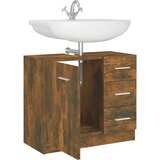 Ormarić za umivaonik boja dimljenog hrasta 63x30x54 cm drveni | shoptok.hr