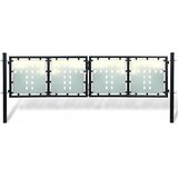 Crna jednokrilna ogradna vrata 300x100 cm | shoptok.hr