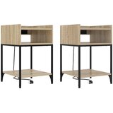  Noćni ormar s policom 2 pcs Sonoma hrast 40 x 40 x 61 cm | Eponuda.com
