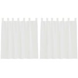 Voile zavjese s petljama 2 kom bijele 140x140 cm | shoptok.hr