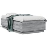 Furnova Posteljni okvir siva sonoma 75x190 cm inženirski les, (21935452) | Shoptok.si