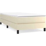  Box spring postelja z vzmetnico krem 90x200 cm umetno usnje, (20725323) | Shoptok.si