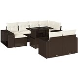  11-dijelni set vrtnih sofa od poliratana s jastucima smeđi | shoptok.hr