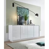 MID.YOU ŠIROKA KOMODA, bela, visoki sijaj | Shoptok.si