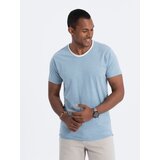 Ombre Men's T-shirt with raw finish - blue | Shoptok.si