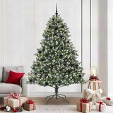 vidaXL Umestno božično drevo med 300 LED Zelena 140 x 140 x 210 cm | Shoptok.si